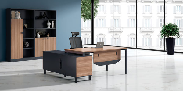 福瑪仕辦公家具|維加系列經理辦公桌文件柜組合實物展示視頻