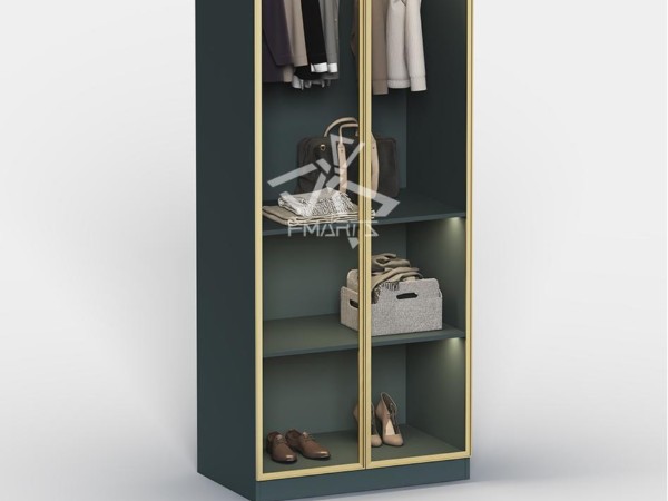 玻璃鋁框門(mén)衣柜HF-MYG0820A